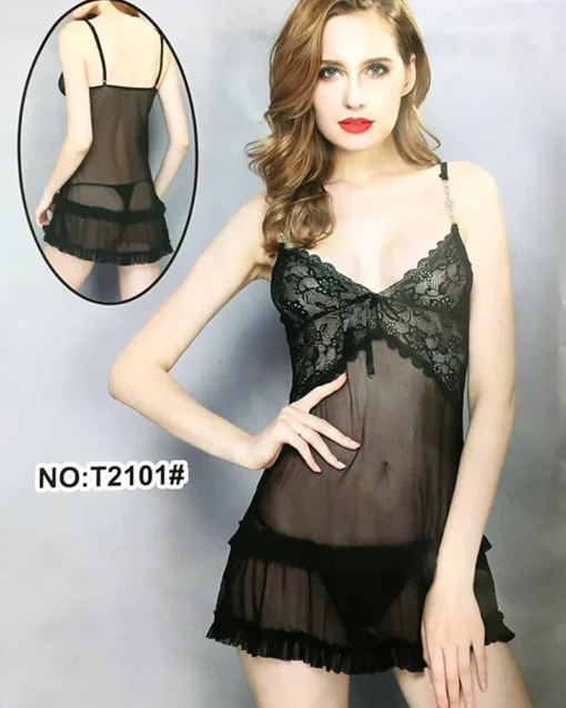 Sexy Cotton Net Short Nighty For Women - 2016#