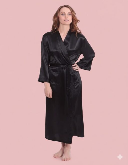 Black Color Long Gown - Gwn48-Bk